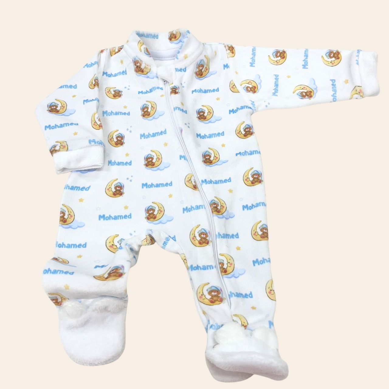 Macacão de Zíper Pé Pantufa